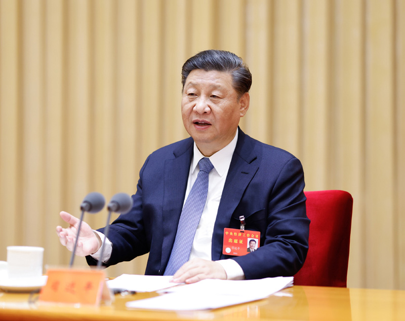 12月16日至18日，中央經濟工作會議在北京舉行。中共中央總書記、國家主席、中央軍委主席習近平發表重要講話。新華社記者 黃敬文 攝