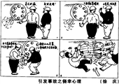 引發事故之繞行心理 徐慶漫畫作品