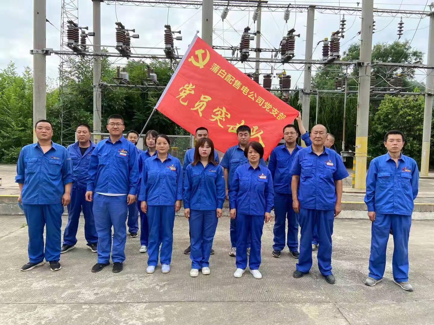 陝煤蒲白配售電公司：主題黨日活動讓變電站環境變美