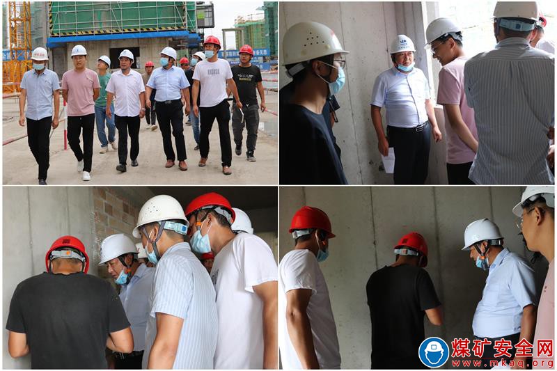 中煤三建建安公司泗縣雪楓家園三期項目1-10層主體工程順利通過驗收