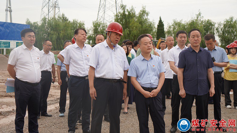 白水縣人大視察組 到陝煤蒲白新能源產業有限公司檢查光伏項目建設情況
