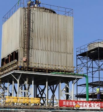 新疆天業天辰化工廠母液水冷卻塔換型技改項目完成