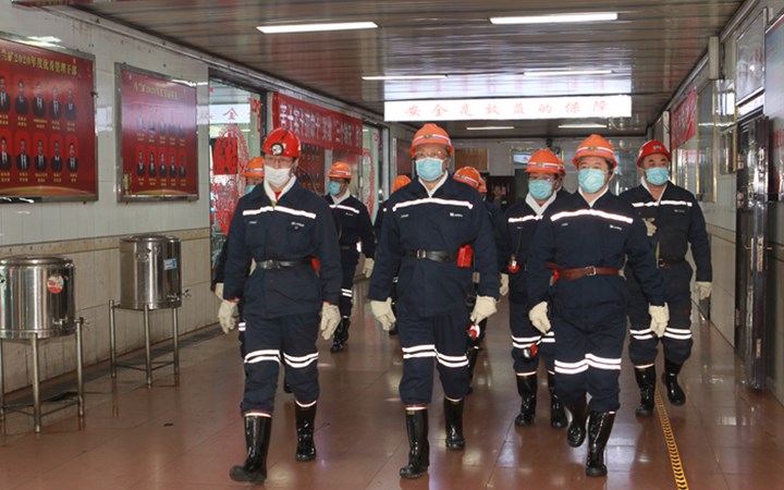 省政府副秘書長車建華到西山煤電馬蘭礦調研智能化煤礦建設情況（山西焦煤西山煤電集團公司 趙俊亮）