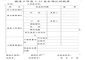 興安煤業糯東煤礦11332安全管理法