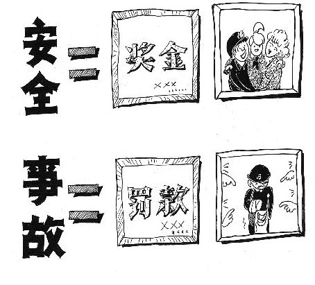 安全等於效益幸福 事故等於挨罰痛苦