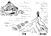 燈塔  黃雲峰畫