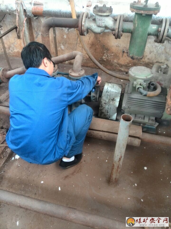 低濃度發電廠檢修1#細水霧泵