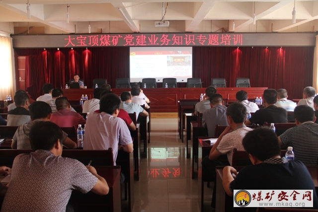 攀煤大寶頂礦舉辦黨建業務知識專題培訓