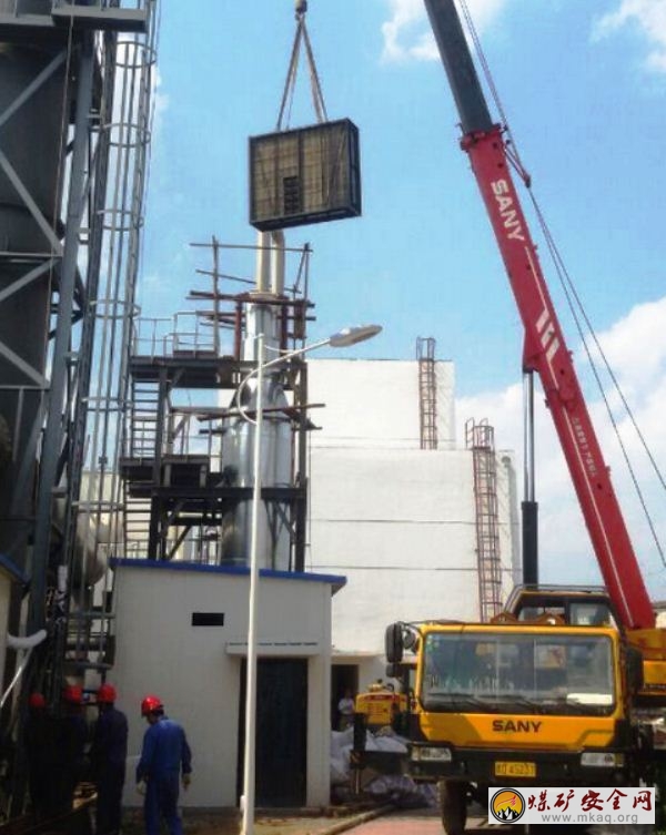 沁水晉煤瓦斯發電有限公司脫硝工程倒排工期趕進度