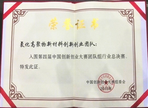 新疆天業集團氯化高聚物項目向全國創新創業大賽總決賽冠軍衝刺