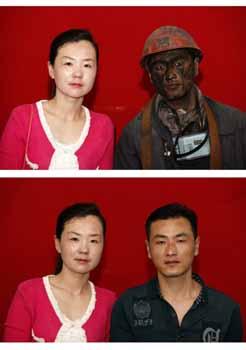<font color='#091ee5'>煤礦工人下井前後夫妻照火了： 撐起家庭的男人不容易</font>