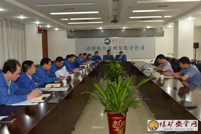 同煤漳澤電力副總經理王誌軍到蒲洲發電分公司調研指導