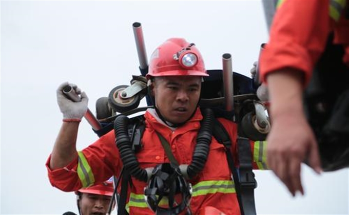 山東能源棗礦救護大隊模擬實戰練精兵