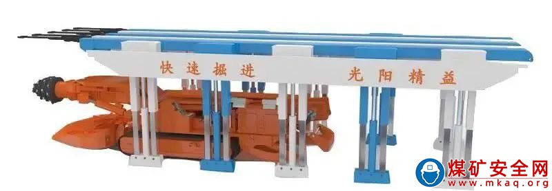 中能煤礦生產運營公司彙興煤礦掘進工作麵聯排快速掘進液壓支架試運轉圓滿成功