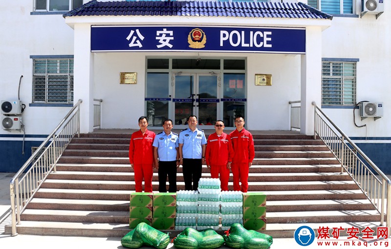 警企一家魚水情 和諧平安共奮進——三塘湖公司走訪慰問駐地公安派出所